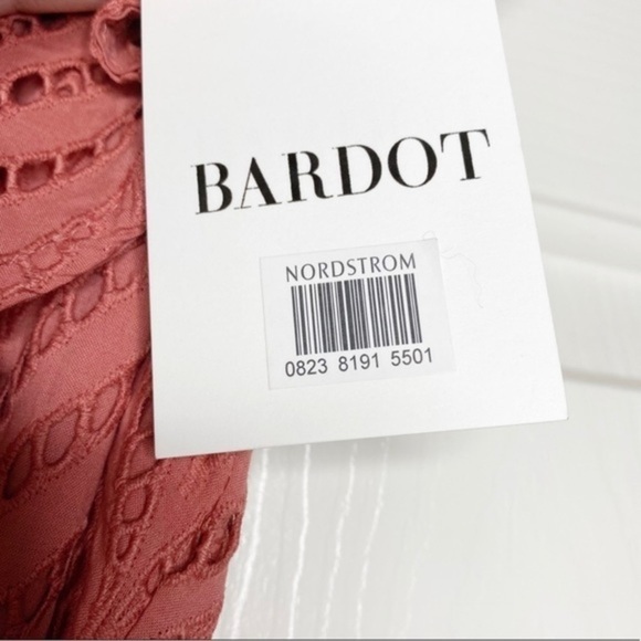 Bardot Revolve Aria Ruffle Eyelet Mini Dress NWT - Picture 12 of 15